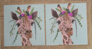Paper Napkins (Pack of 2) Giraffe with Flowers on Hair