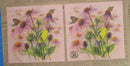 Paper Napkins (Pack of 2) Daisy Flowers and Yellow Bird Butterfly