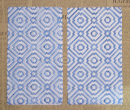 Paper Napkins (Pack of 2) Watercolour Geometric Tile Design