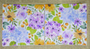 Paper Napkins (Pack of 2) Abstract Flowers Purple and Yellow