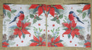 Paper Napkins (Pack of 2) Red Robin Poinsettia Holly and Berries