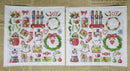 Paper Napkins (Pack of 2) Chrismtas small Icons Toy soliders Wreath Snowman Presents Snowglobe