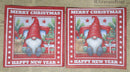Paper Napkins (Pack of 2) Merry Christmas Happy New Year with Gnome and Christmas Tree with Stars