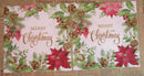 Paper Napkins (Pack of 2) Merry Christmas with Poinsettia PineCones and Foliage
