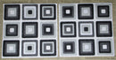 Paper Napkins (Pack of 2) Black Grey and Whtie Squares