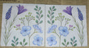 Paper Napkins (Pack of 2) Purple and Blue Flowers Foliage Stems
