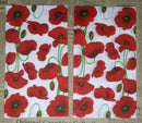 Paper Napkins (Pack of 2) Bright Red Poppie flowers