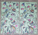 Paper Napkins (Pack of 2) Birds on Brances Flowers Green Background