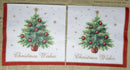 Paper Napkins (Pack of 2) Christmas Wishes Christmas Tree with Baubles Stars