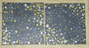 Paper Napkins (Pack of 2) Black Gold and Silver Spots and Swirls Gold Foiling