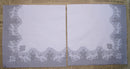 Paper Napkins (Pack of 2) Silver Grey Demask Border
