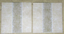 Paper Napkins (Pack of 2) Trio Stripe Neutral Brown and Tan flowers