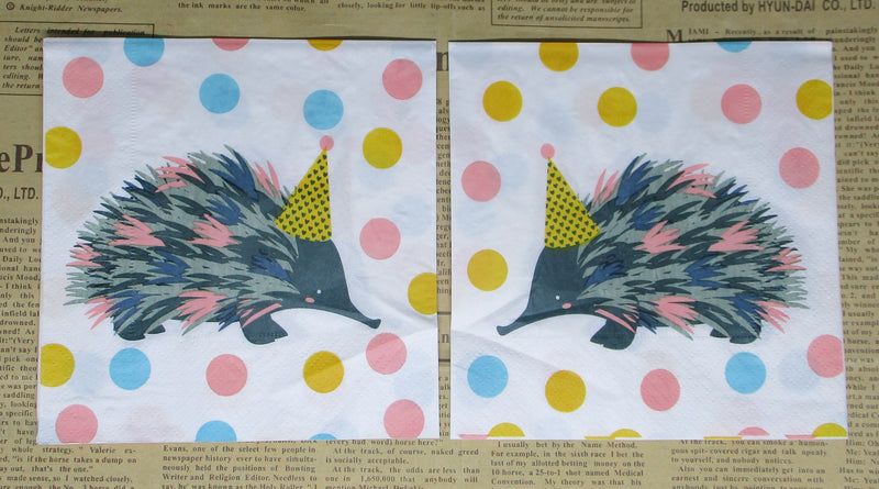 Paper Napkins (Pack of 2) Cocktail Size Echinda Birthday Spots