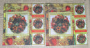 Paper Napkins (Pack of 2) Merry Christmas Decorated Wreath  Multi Squares