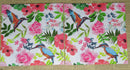 Paper Napkins (Pack of 2) Blue & Orange Birds Flowers Florals Leaves