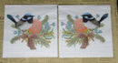 Paper Napkins (Pack of 2) Blue Wren Bird Banksia Wattle Ribbon Bow