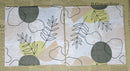 Paper Napkins (Pack of 2) Abstract Leaves and Shapes with Earth Tones