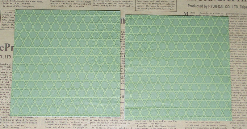 Paper Napkins (Pack of 2) Green Stars on Green Background