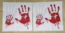 Paper Napkins (Pack of 2) Bloody Hands Drpping Blood Halloween