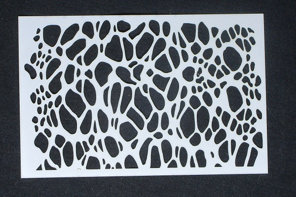 Overstock Stencil 6 x 4 inch Rock Pools
