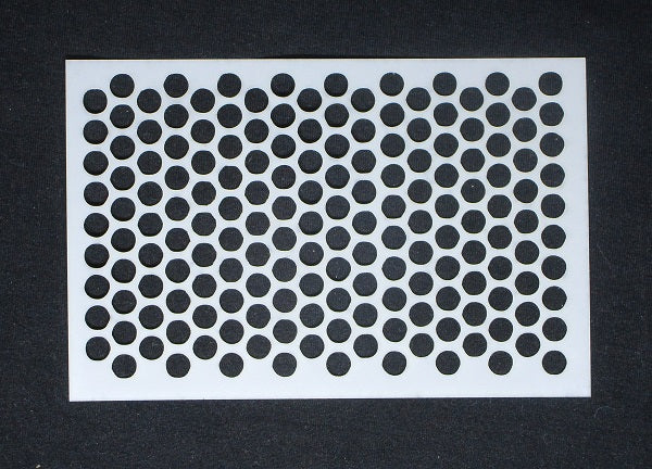 Overstock Stencil 6 x 4 inch Tiny Circle Dots