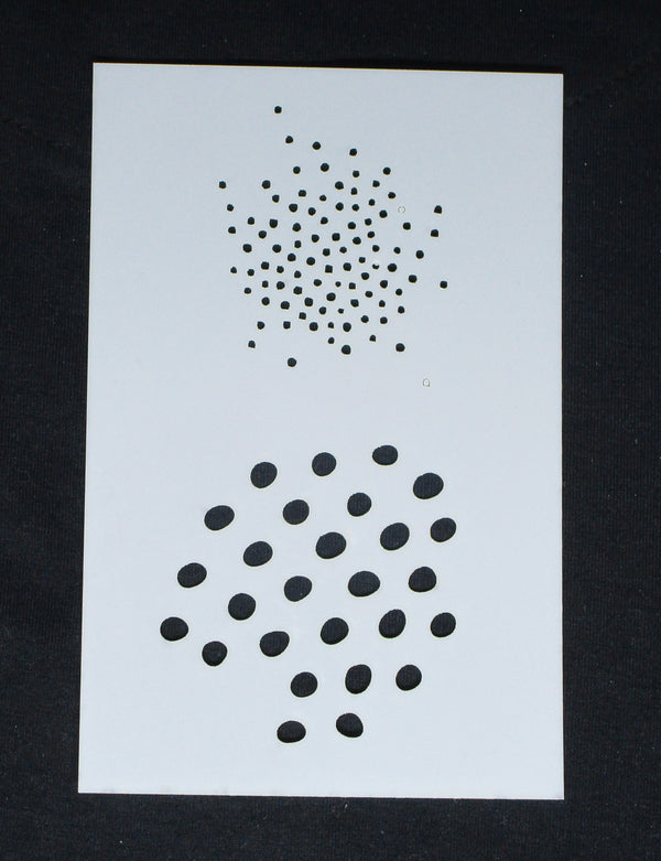 Stencil 6 x 4 Dots and Spots Here there and Everywhere