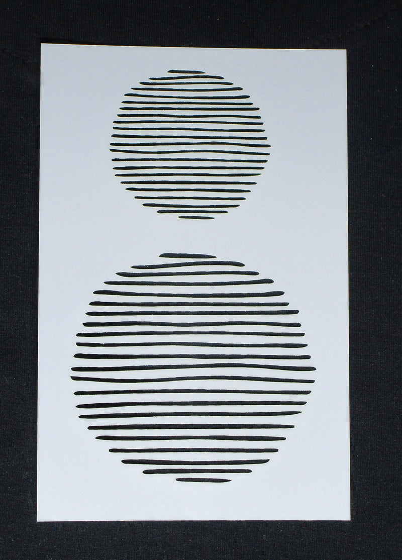 Stencil 6 x 4 Lines N Circles