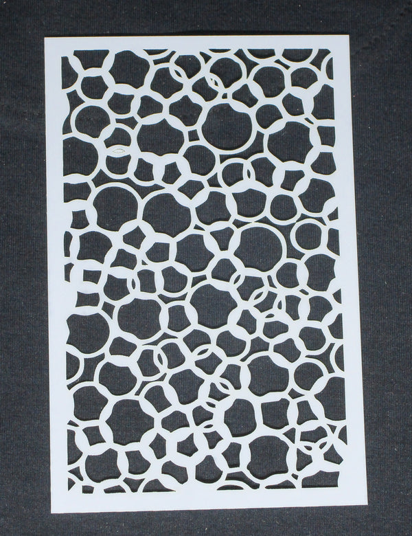 Stencil 6 x 4  Mini Circle Rings