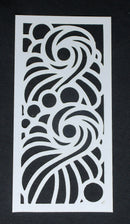 Stencil 8 x 4 Swirls and Circles