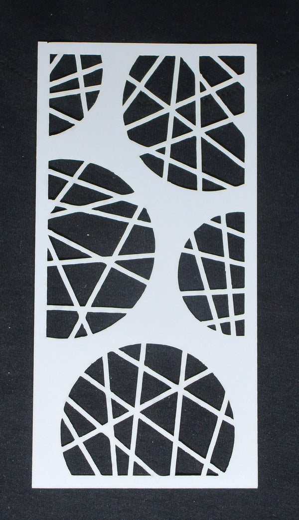 Stencil 8 x 4 Circles with Cross Hatch