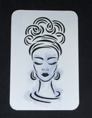 Stencil 5 x 7 Face Irene
