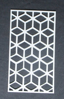 Stencil  6 x 4 Stacked Cubes 3D Look