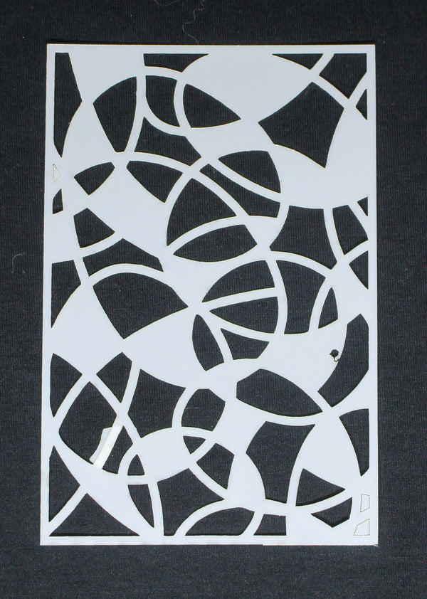 Stencil  6 x 4 Overlapping Circles