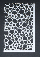 Stencil  6 x 4 Circle Rings Distressed