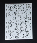 Stencil Medium 6 x 8 Distressed Scattered Spots