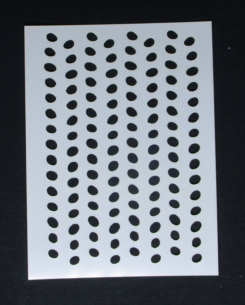 Stencil Medium 6 x 8 Lines of Dancing Spots