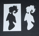 Stencil  6 x 4 Mask and Stencil Girl Model