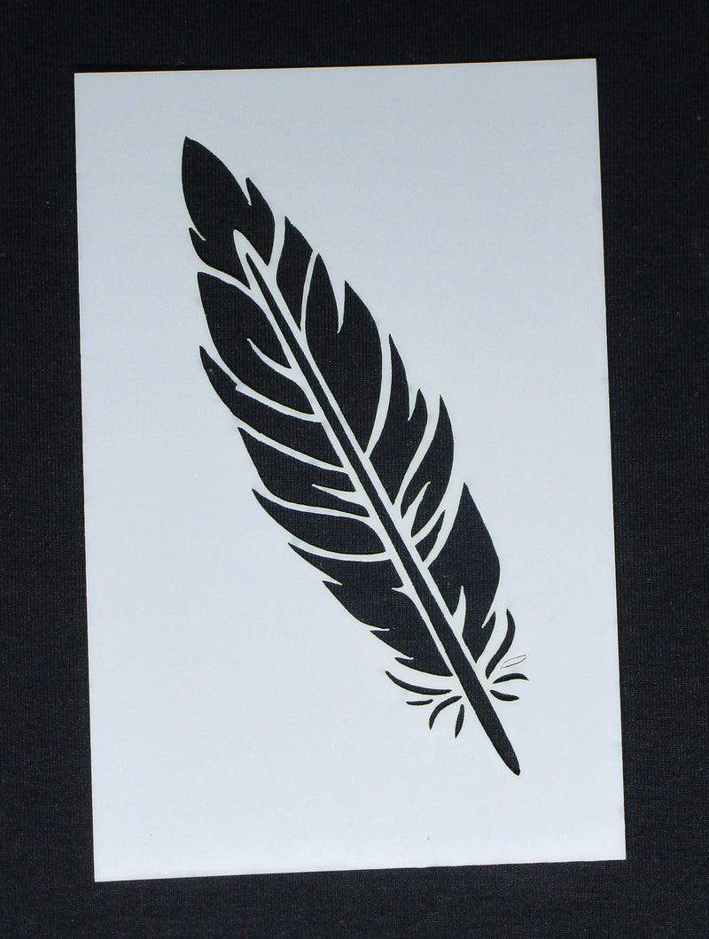 Stencil  6 x 4 Feather Large Single