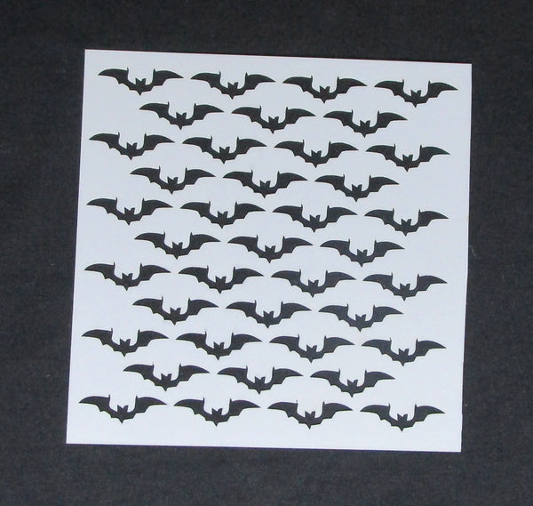Stencil 6 x 6 Bats