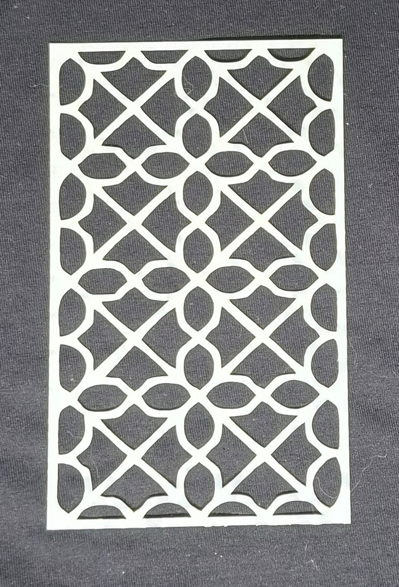 Stencil 6 x 4 Decorative Lattice Design