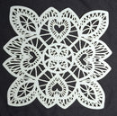 Stencil 8 x 8 Elegant Doily with Hearts