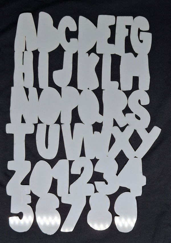 Stencil/Mask A4 Bubble Alphabet