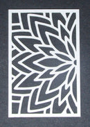 Stencil 6 x 4inch Flower Large