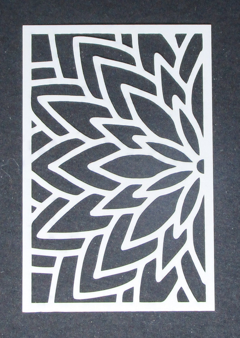 Stencil 6 x 4inch Flower Large