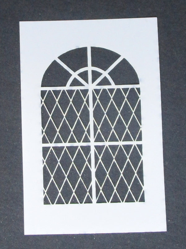 Stencil 6 x 4inch Lattice Window