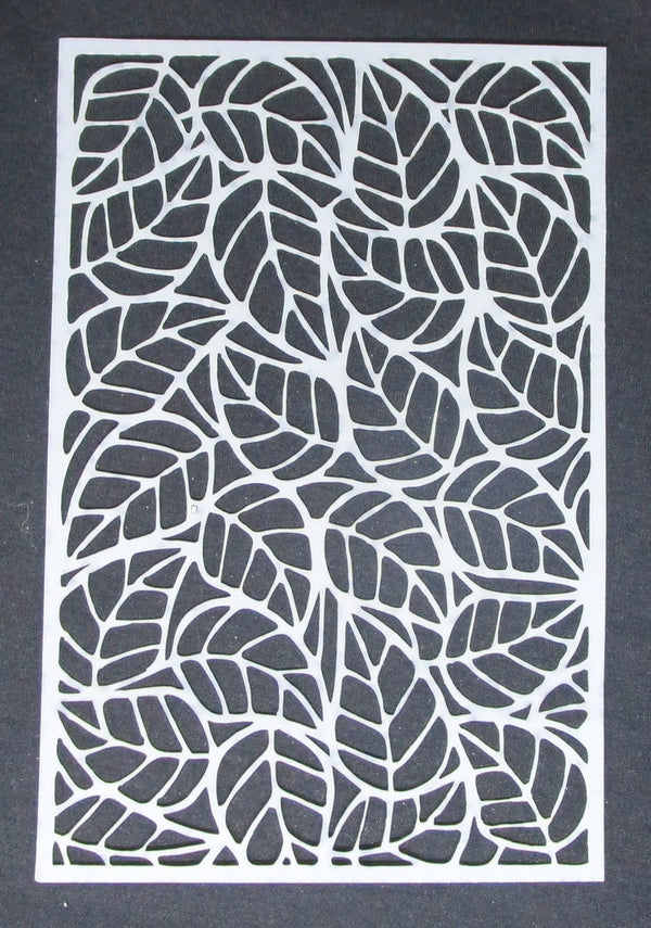 Stencil 8 x 6 inch Scattered Leaves