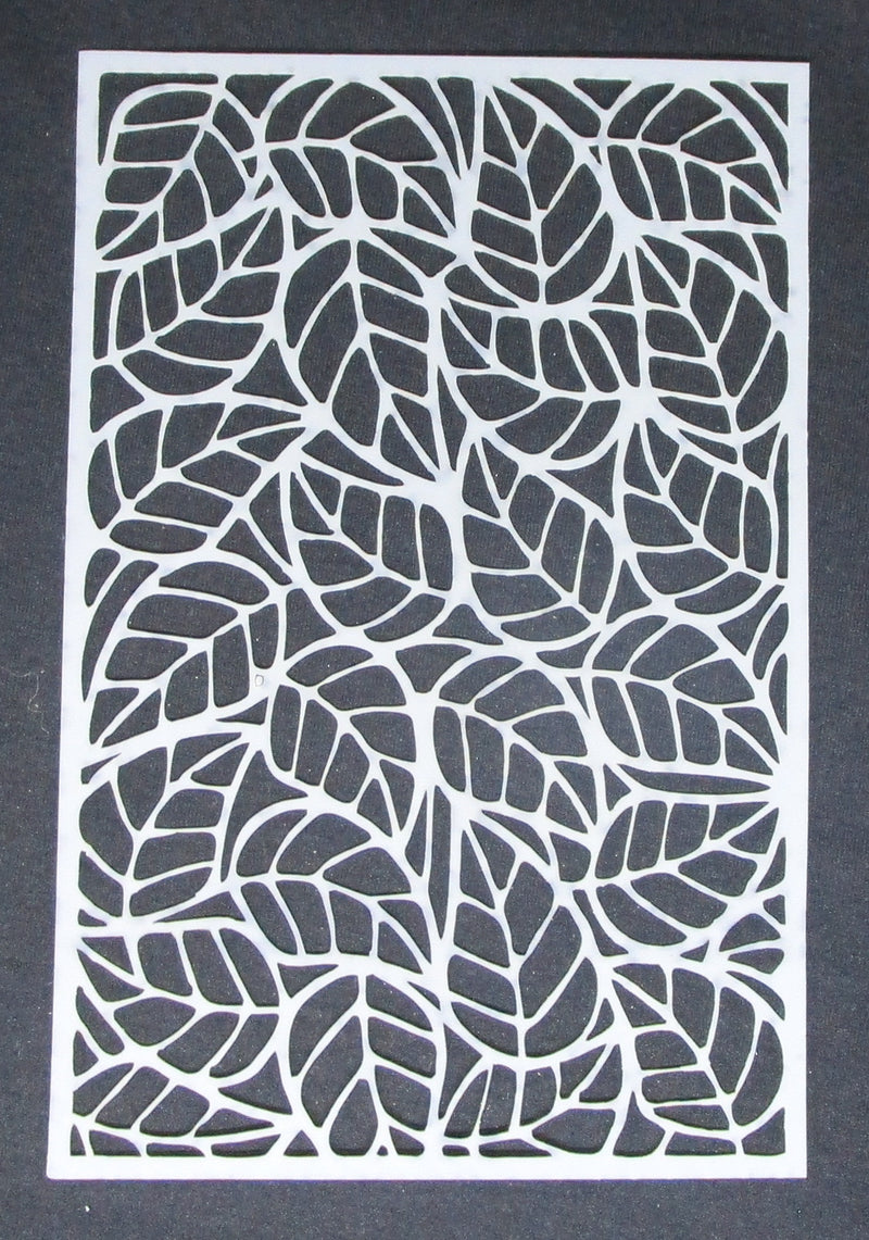 Stencil 8 x 6 inch Scattered Leaves