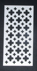 Stencil 8 x 4 Rounded Crosses