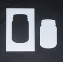 Stencil and Mask Set 6 x 4 Mason Jar Small