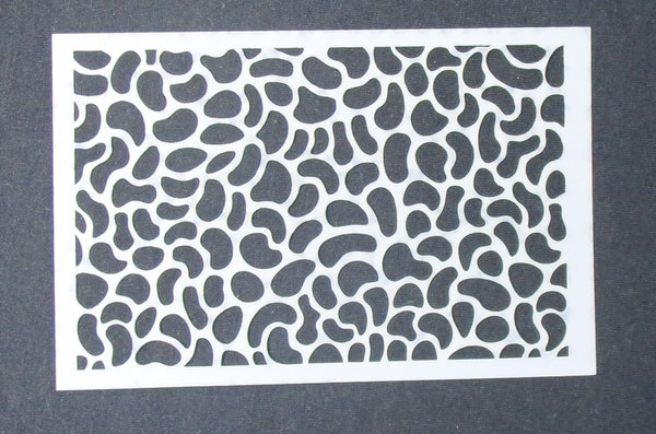 Stencil 6 x 4 Jelly Bean Pattern